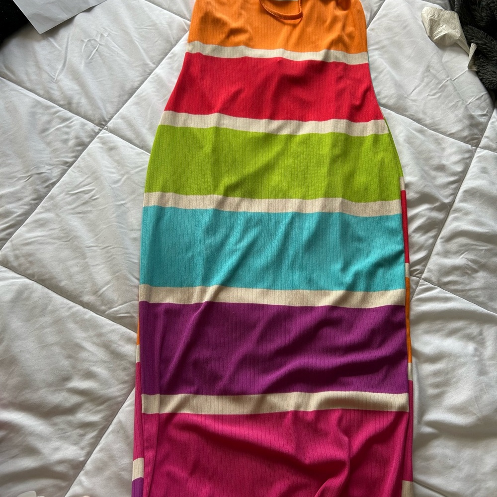 Colorful Striped Women's Skirt